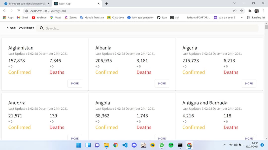 Website Covid 19